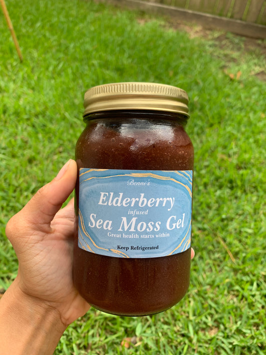 Elderberry infused Sea Moss Gel 16oz