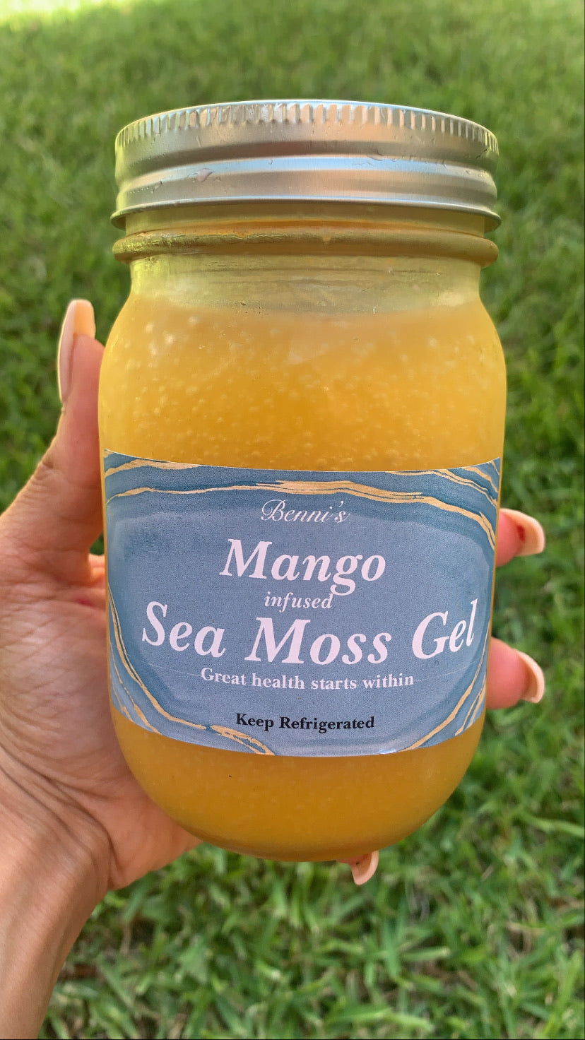 Mango infused Sea Moss Gel 16oz
